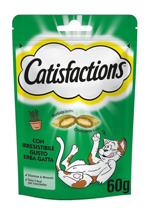 CATISFACTION Snacks Herbe À Chat 60G