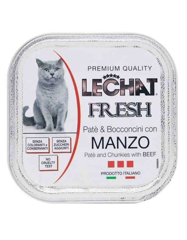 LECHAT Fresh Paté Manzo 100G