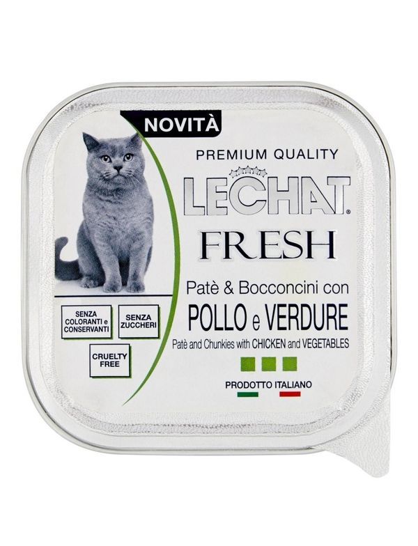 LECHAT Fresh Paté Poulet Et Légumes 100G