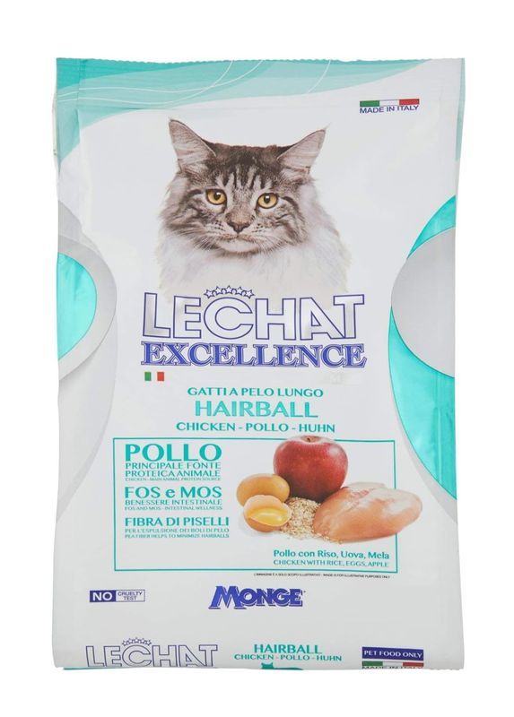 LECHAT Hairball Cibo Secco Pollo 400G