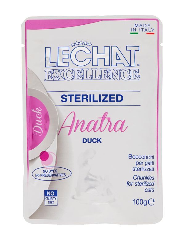 LECHAT Sterilized Aliments Humides Canard 100G