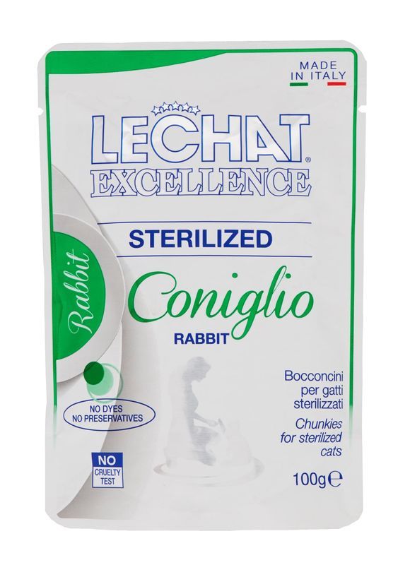 LECHAT Sterilised Nassfutter Kaninchen 100G