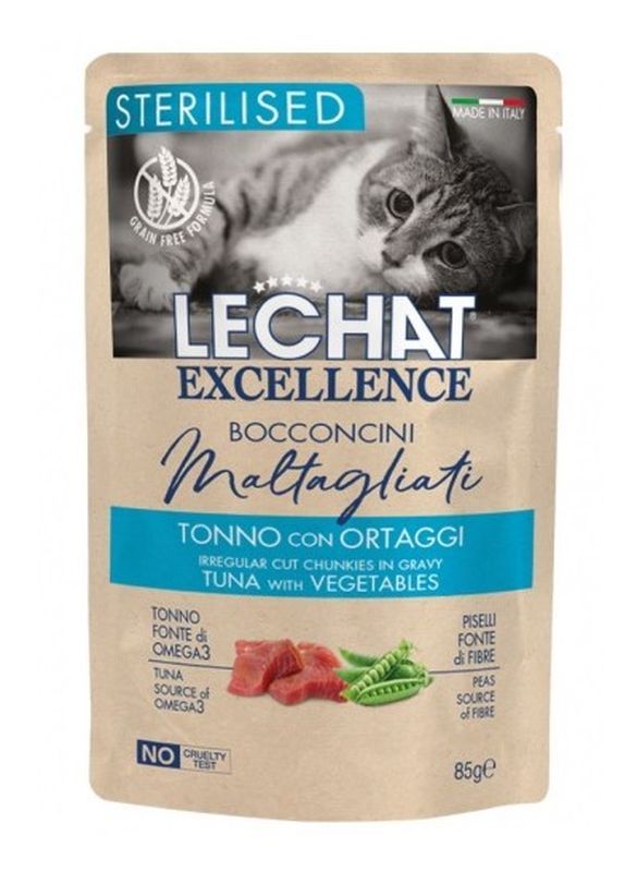 LECHAT Maltagliati Cibo Umido Tonno E Ortaggi 85G