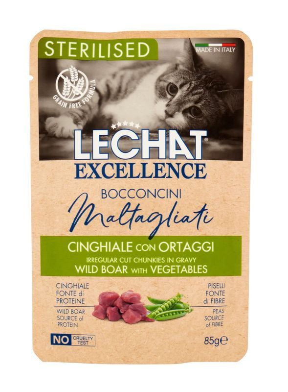 LECHAT Maltagliati Aliments Humides Sanglier Et Légumes 85G