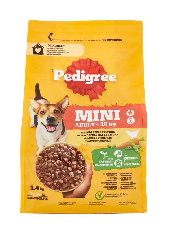 PEDIGREE Mini Kibble Geflügel Und Gemüse 1.4Kg