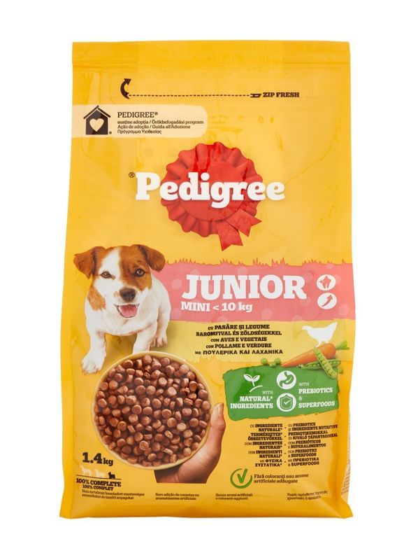 PEDIGREE Junior Croquettes Volaille Et Légumes 1.4Kg