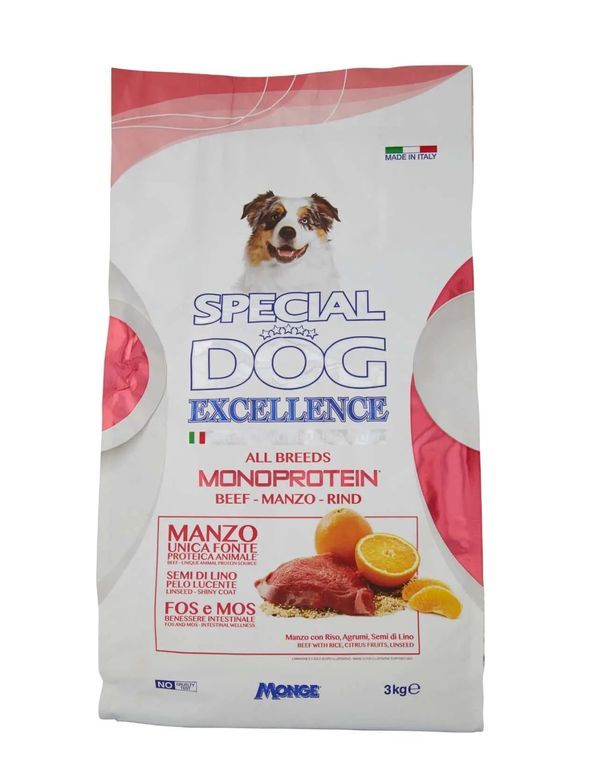 SPECIAL DOG Medium Adult Aliments Secs Monoprotein Bœuf 3Kg