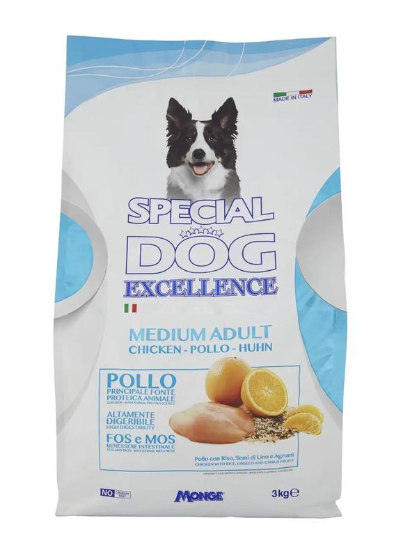 SPECIAL DOG Medium Adult Aliments Secs Poulet 3Kg