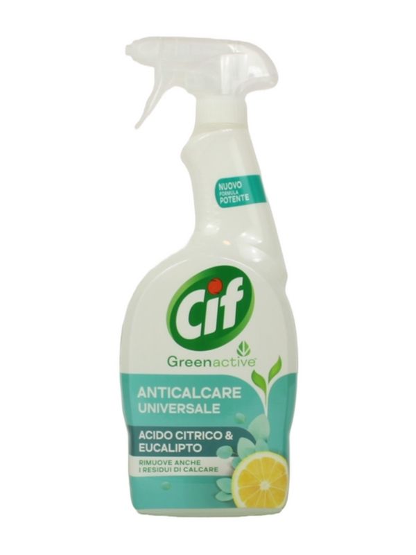 CIF Spray Greenactive Détartrant Universel À L'Acide Citrique Et À L'Eucalyptus 650Ml