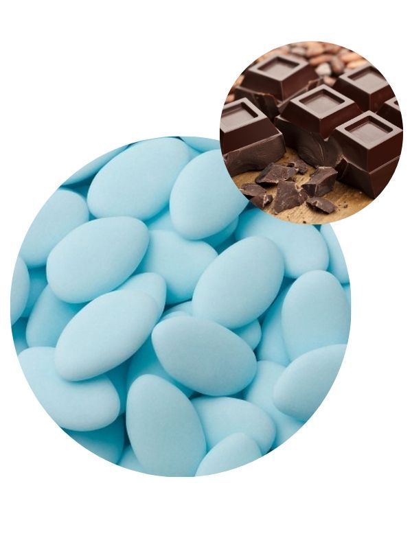 PRESTIGE Confetti Chocolat Bleu Clair 1Kg