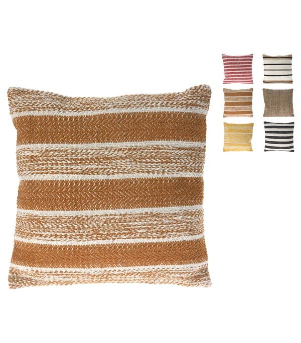 Déco Maison Coussin En Jute Et Coton 45X45Cm - Assorti