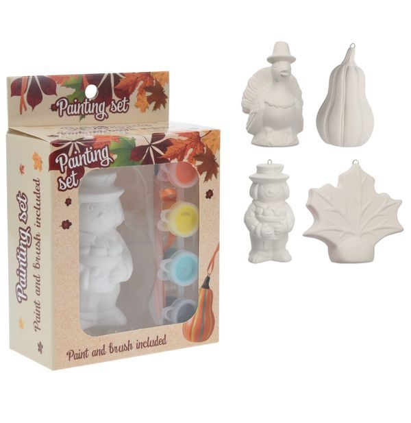  Kit De Peinture À La Craie D'Automne - Assortis