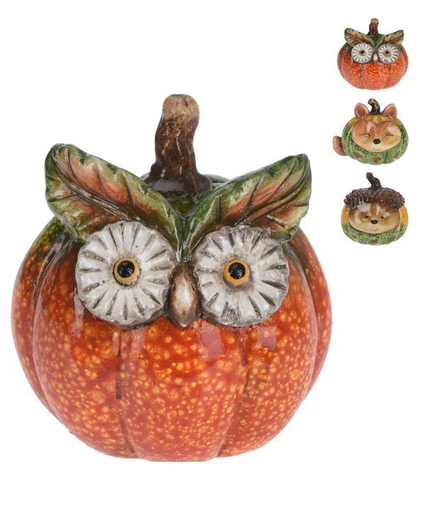 Déco Autunnale Zucca Animale 8X7Cm - Assortito