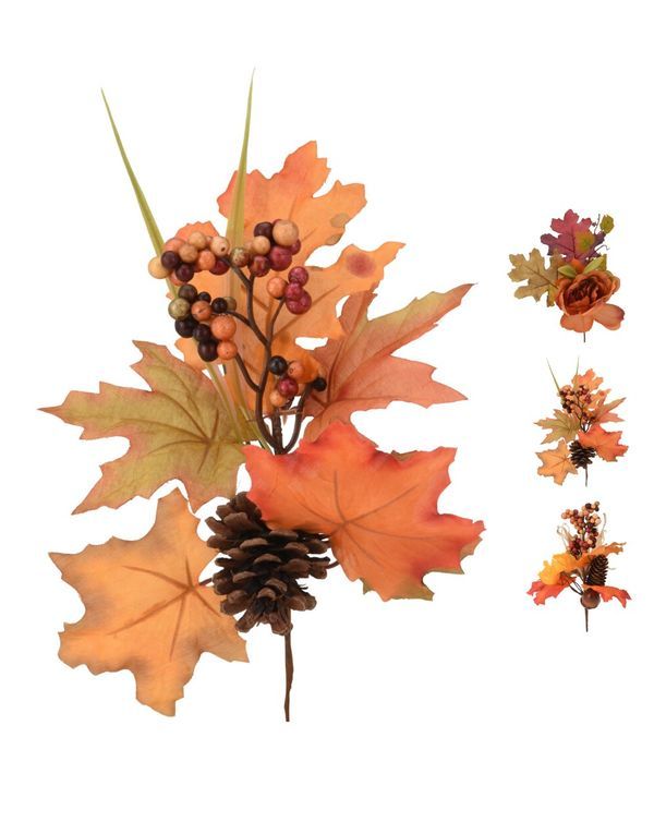 Déco Herbstlich Zweig Mit Beeren 25Cm - Sortiert