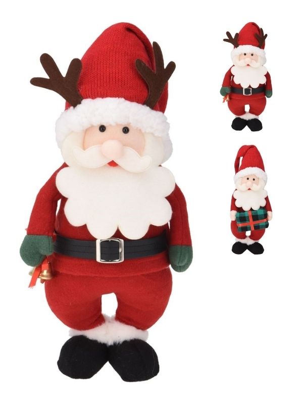 Déco Natalizia Babbo Natale In Tessuto 35Cm - Assortito