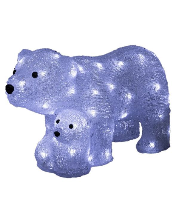 Orso polare luminoso 10 LED per interni ed esterni