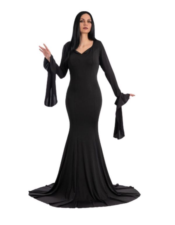 Halloween Kostüm Morticia Einheitsgröße L/M