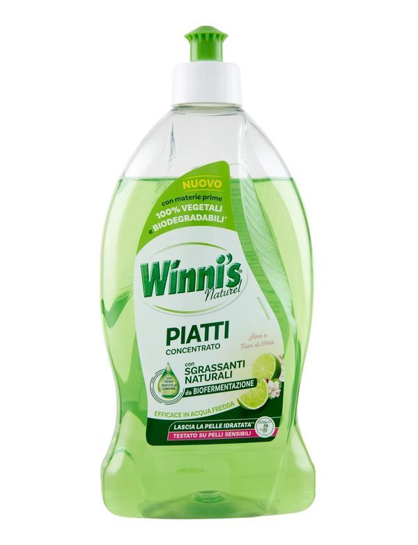 WINNI'S Detersivo Piatti Concentrato Lime E Fiori Di Mela 480Ml