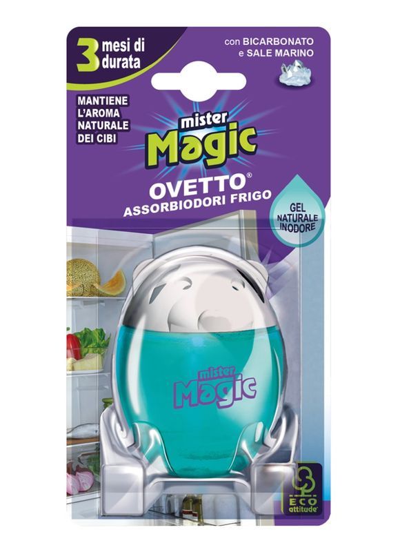 MISTER MAGIC Œuf Parfumé Pour Réfrigérateur Bicarbonate Et Sel De Mer 