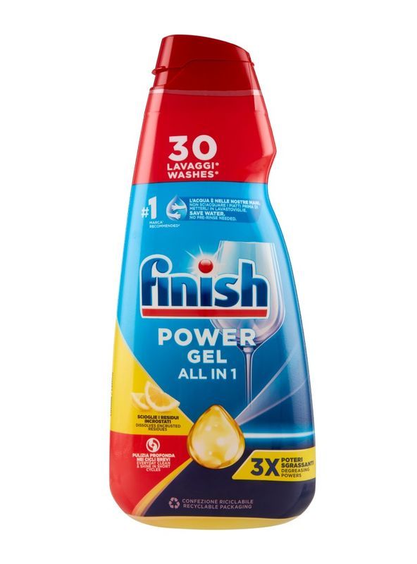 FINISH Gel Lavastoviglie Ultimate All In One Limone 600Ml