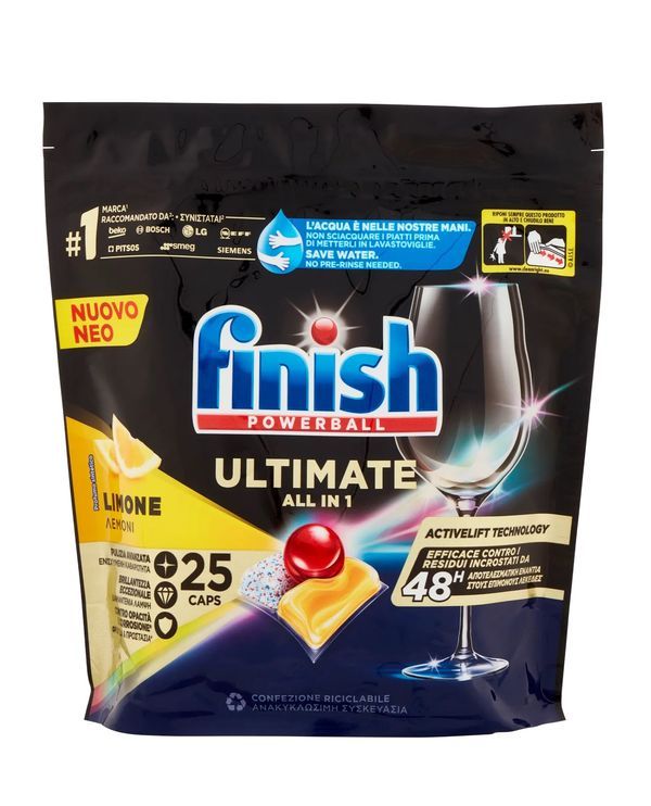 FINISH Capsule Lavastoviglie Ultimate All In One Limone 322.5G