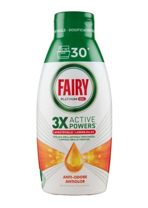 FAIRY Gel Lave-Vaisselle Active Power Citron 600Ml