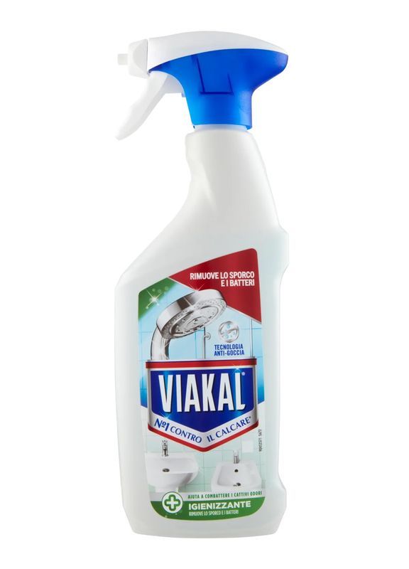 VIAKAL Spray Nettoyant Pour Bain Désinfectant 470Ml