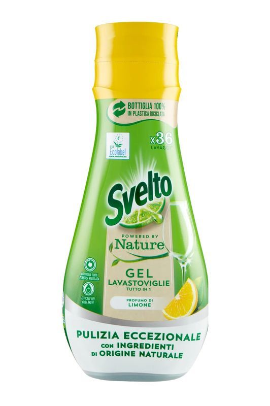 SVELTO Gel Lave-Vaisselle Tout En 3 Citron 640Ml