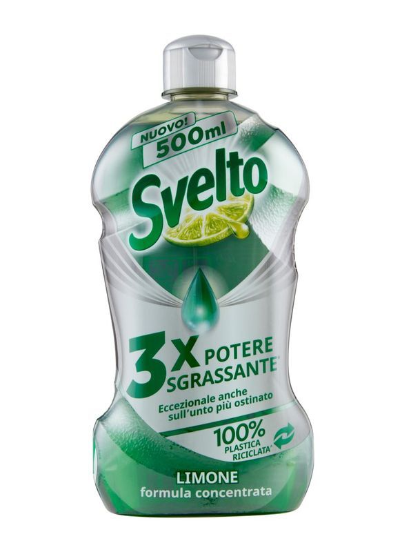 SVELTO Konzentriertes Geschirrspülmittel Grüne Zitrone 500Ml