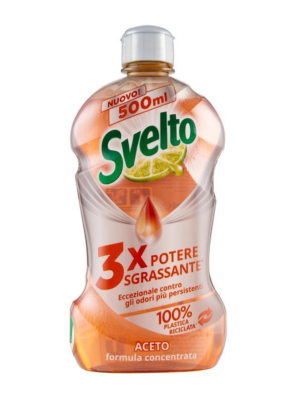 SVELTO Détergent Concentré Vaisselle Vinaigre 500Ml