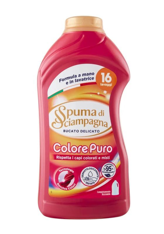 SPUMA DI SCIAMPAGNA Flüssigwaschmittel Pure Farbe 800Ml