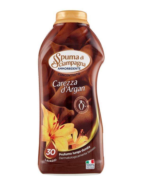 SPUMA DI SCIAMPAGNA Ammorbidente Concentrato Carezza D'Argan 600Ml