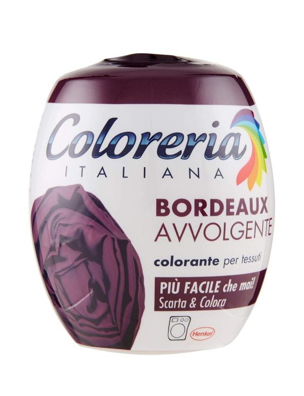 COLORERIA Colorante Per Tessuti Bordeaux Avvolgente 350G