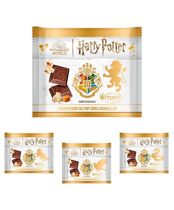 WITOR'S Harry Potter Tavoletta Cioccolato Al Latte E Pop Corn Caramellati 50G - Assortita