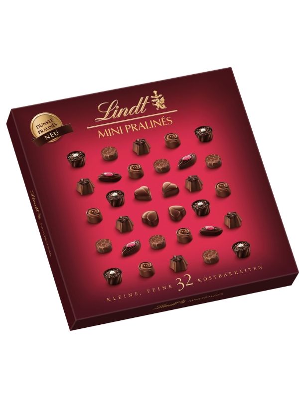 LINDT Mini Pralines Au Chocolat Noir 163G