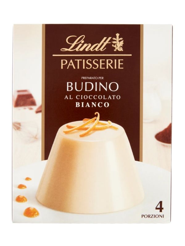 LINDT Patisserie Mélange Pour Pudding Au Chocolat Blanc 95G