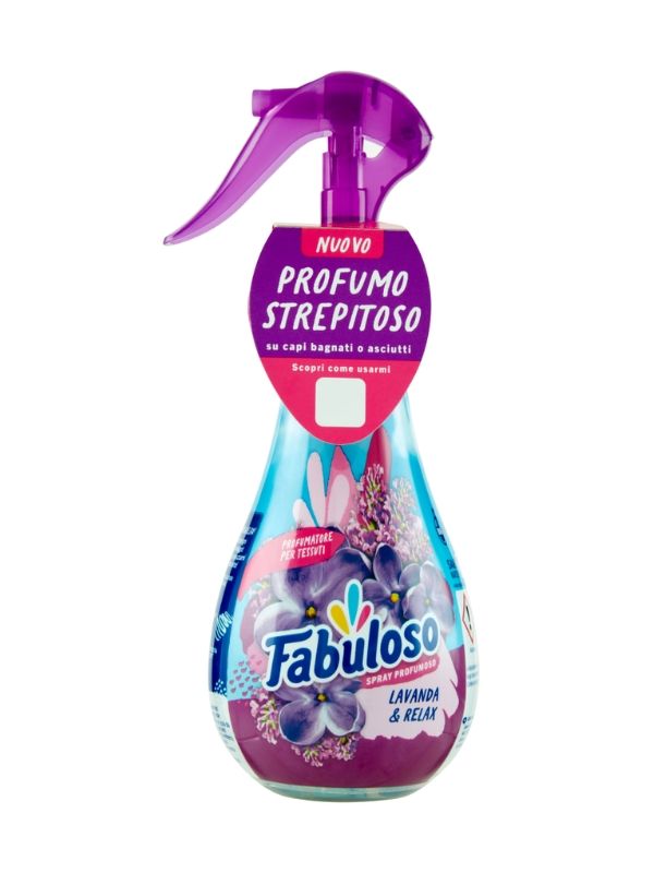 FABULOSO Spray Parfumé Pour Tissus Lavande Et Relaxation 250Ml