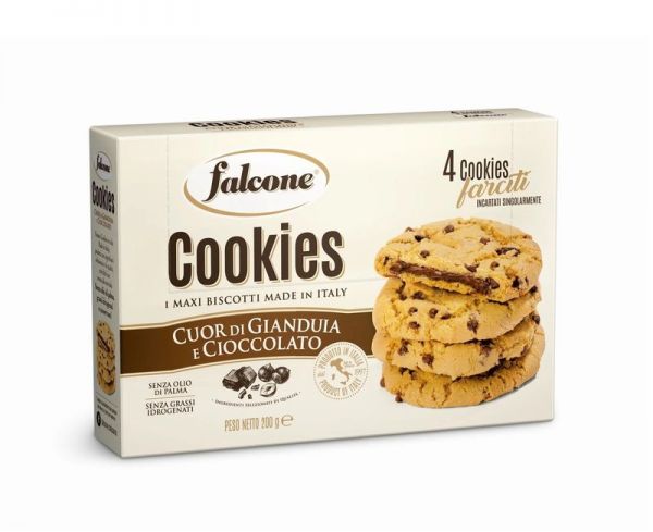 FALCONE Cookies Gianduia E Cioccolato 200G - Da Moreno