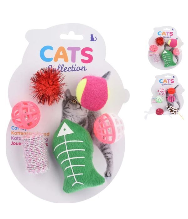 Jouet Pour Chat 6 Pièces - Assortis