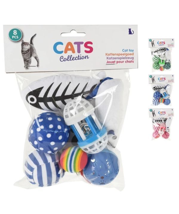 Jeux Pour Chats 8 Pièces - Assortis