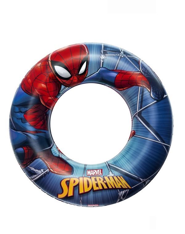 BESTWAY Aufblasbarer Spiderman-Doughnut 56Cm