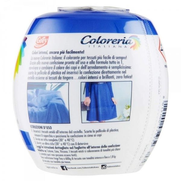 Grey Coloreria Colorante Per Tessuti - Blu Mare 350g - Da Moreno