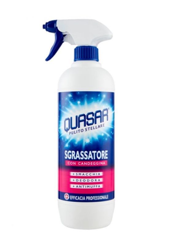 QUASAR Detergente Spray Sgrassatore Con Candeggina 650Ml