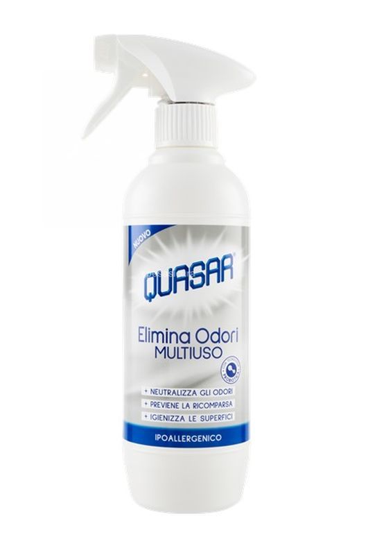 QUASAR Detergente Spray Elimina Odori Multiuso 500Ml