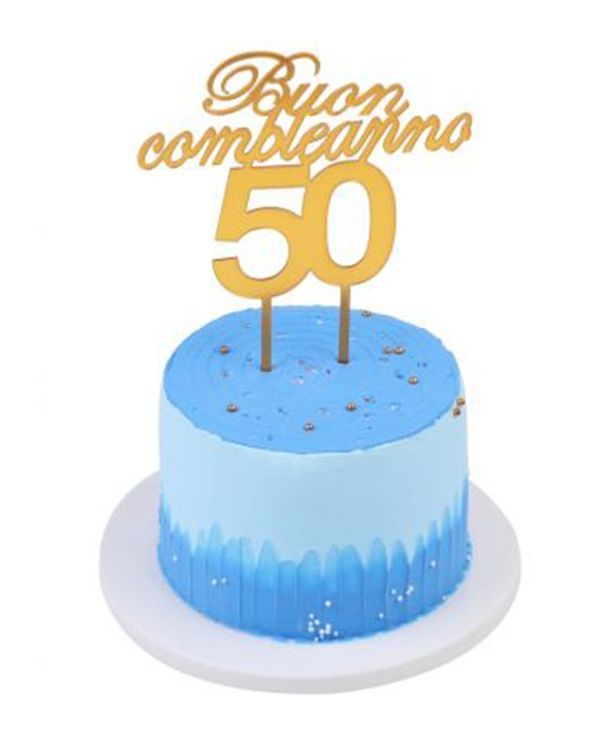 Articolo Party 50 Anni Deco Torta 15X18Cm