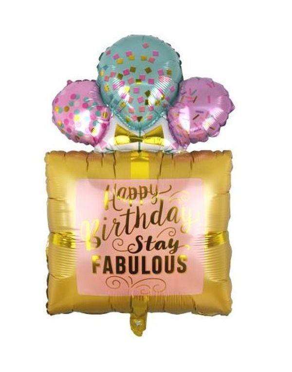 Artikel Party Multicolor Buon Compleanno Luftballon 116Cm