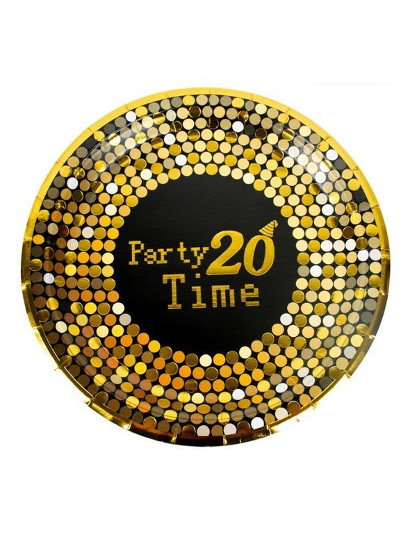 Article Party 20 Ans Grande Assiette 23Cm