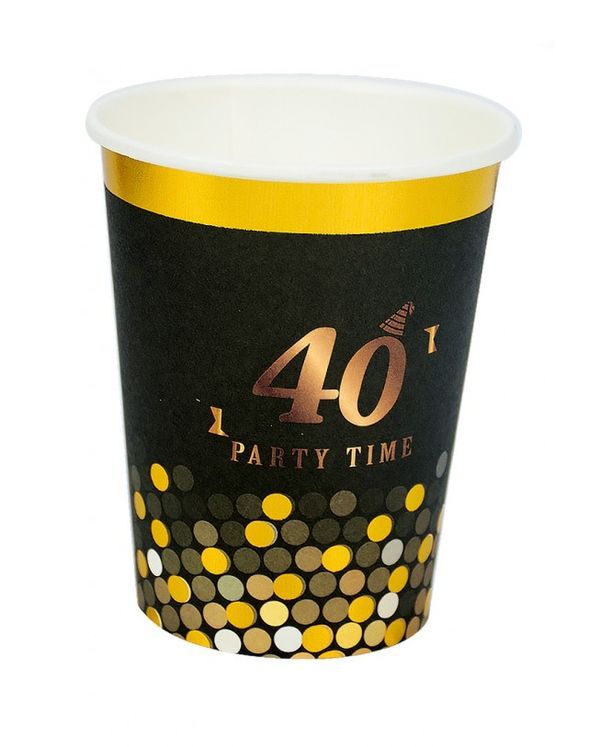 Artikel Party 40. Glas 9Cm