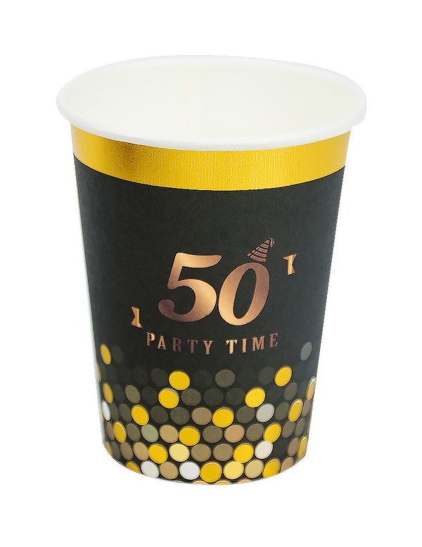 Article Party 50 Ans Verre 9Cm