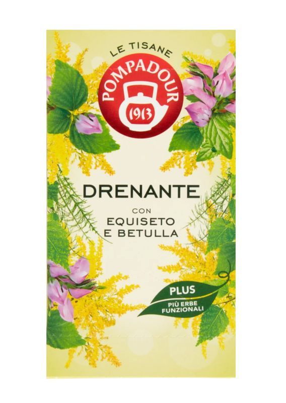 POMPADOUR Tisane Drainante Prêle Et Bouleau 18 Sachets 